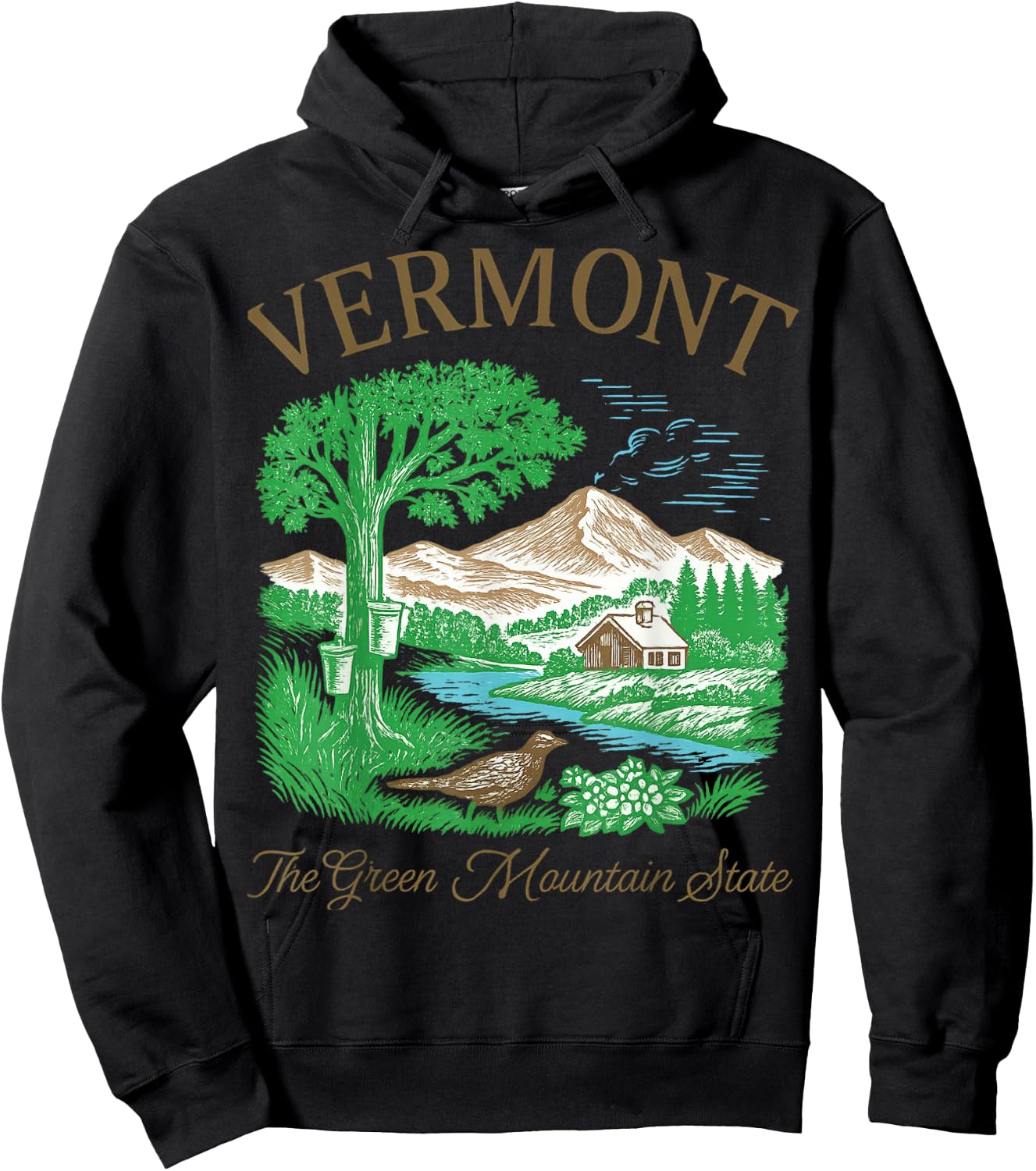 T-Shirt Hoodie - Hoodie | Black