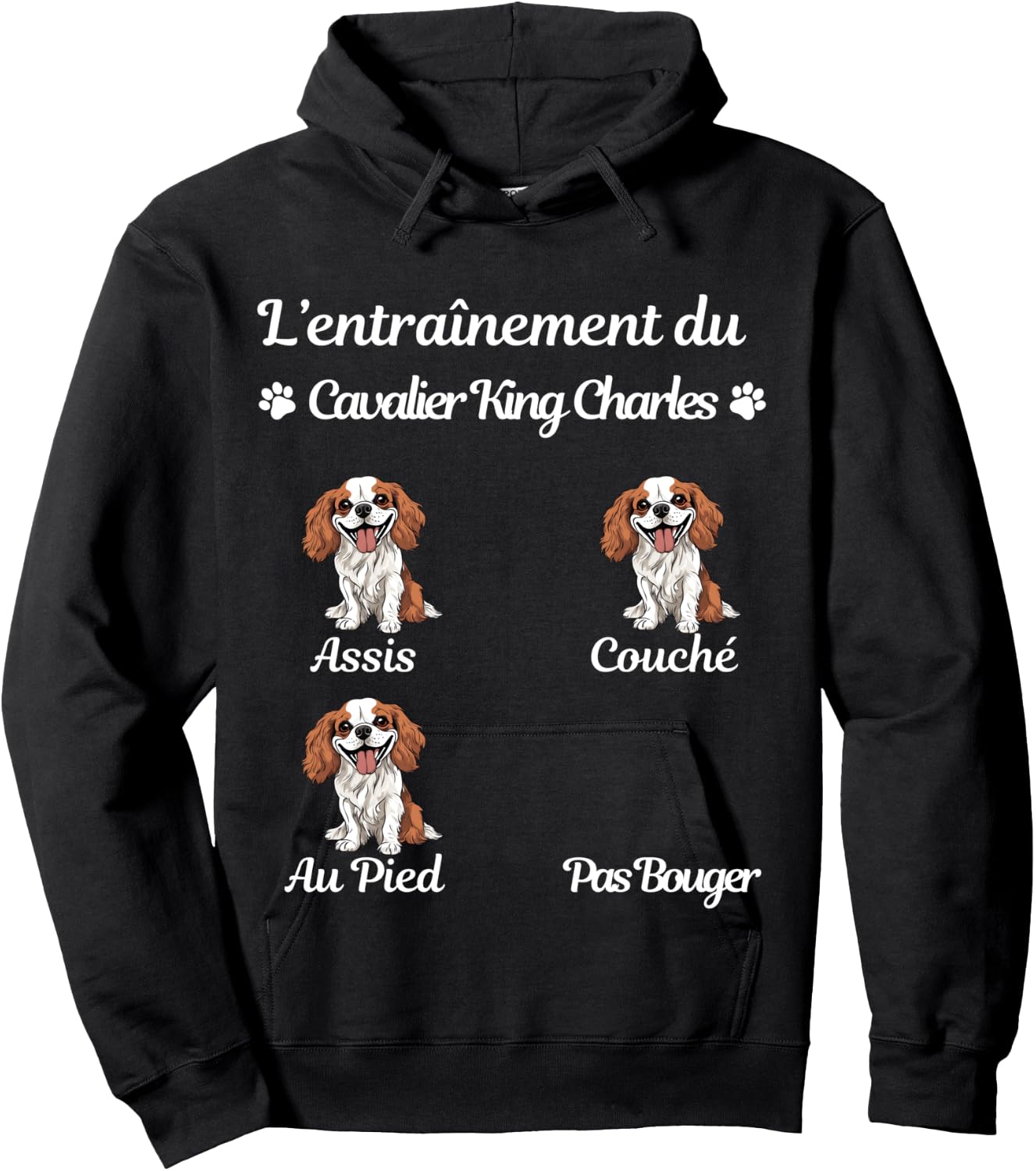 Cavalier King Charles Humour Woman Cavalier King Charles Hoodie - Hoodie | Black