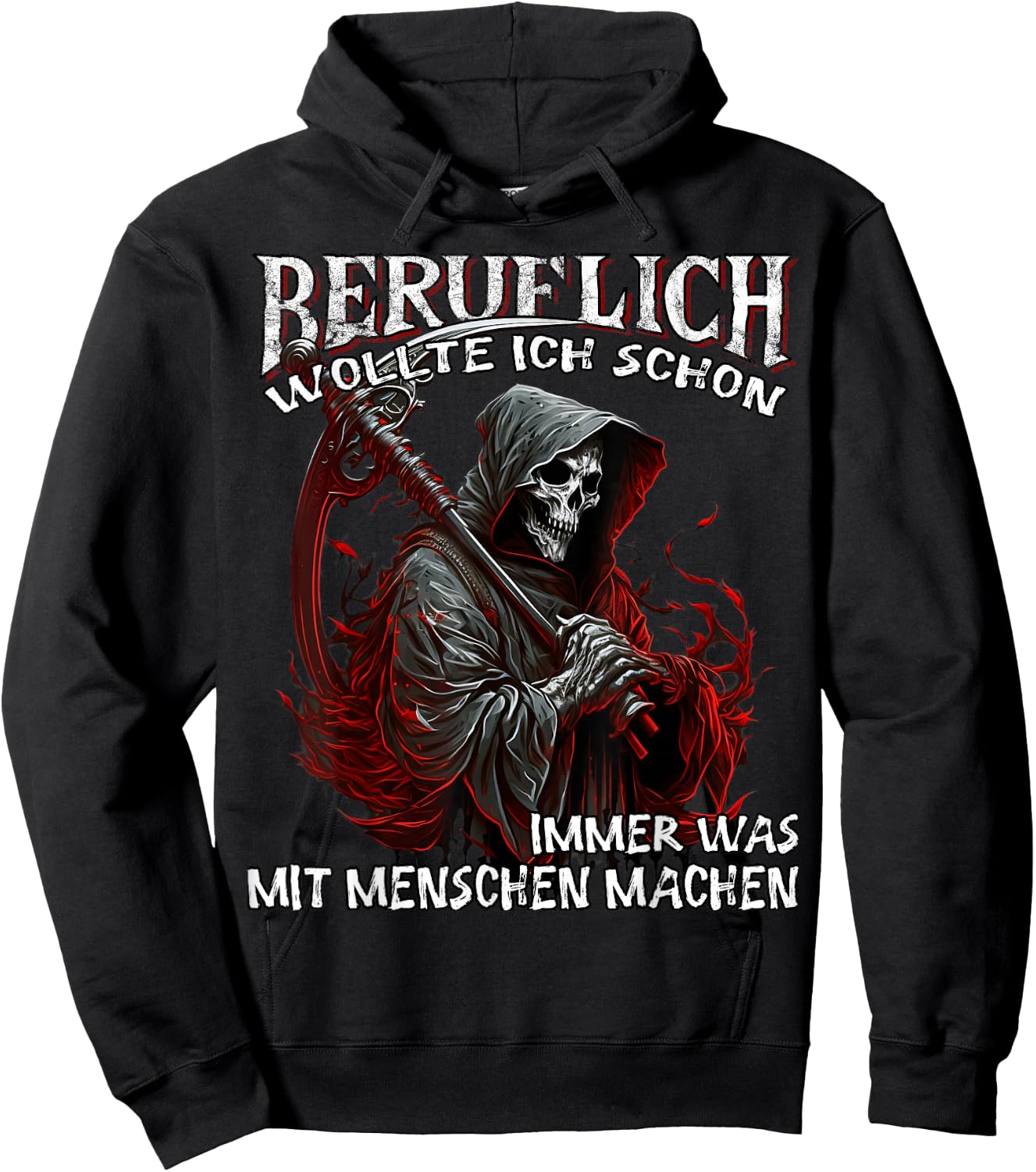 Beruflich wollte ich Schon Immer was mit Menschen Machen Hoodie - Hoodie | Black