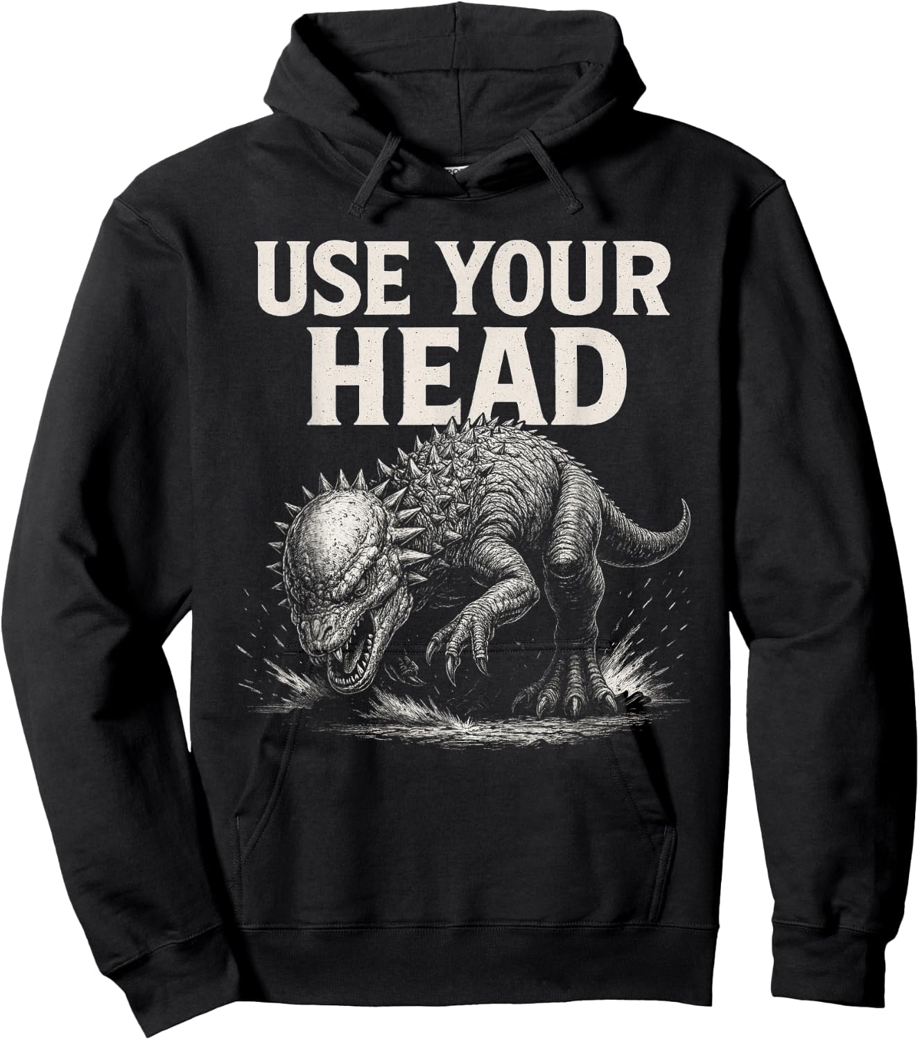 Pachycephalosaurus - Use Your Head Hoodie - Hoodie | Black