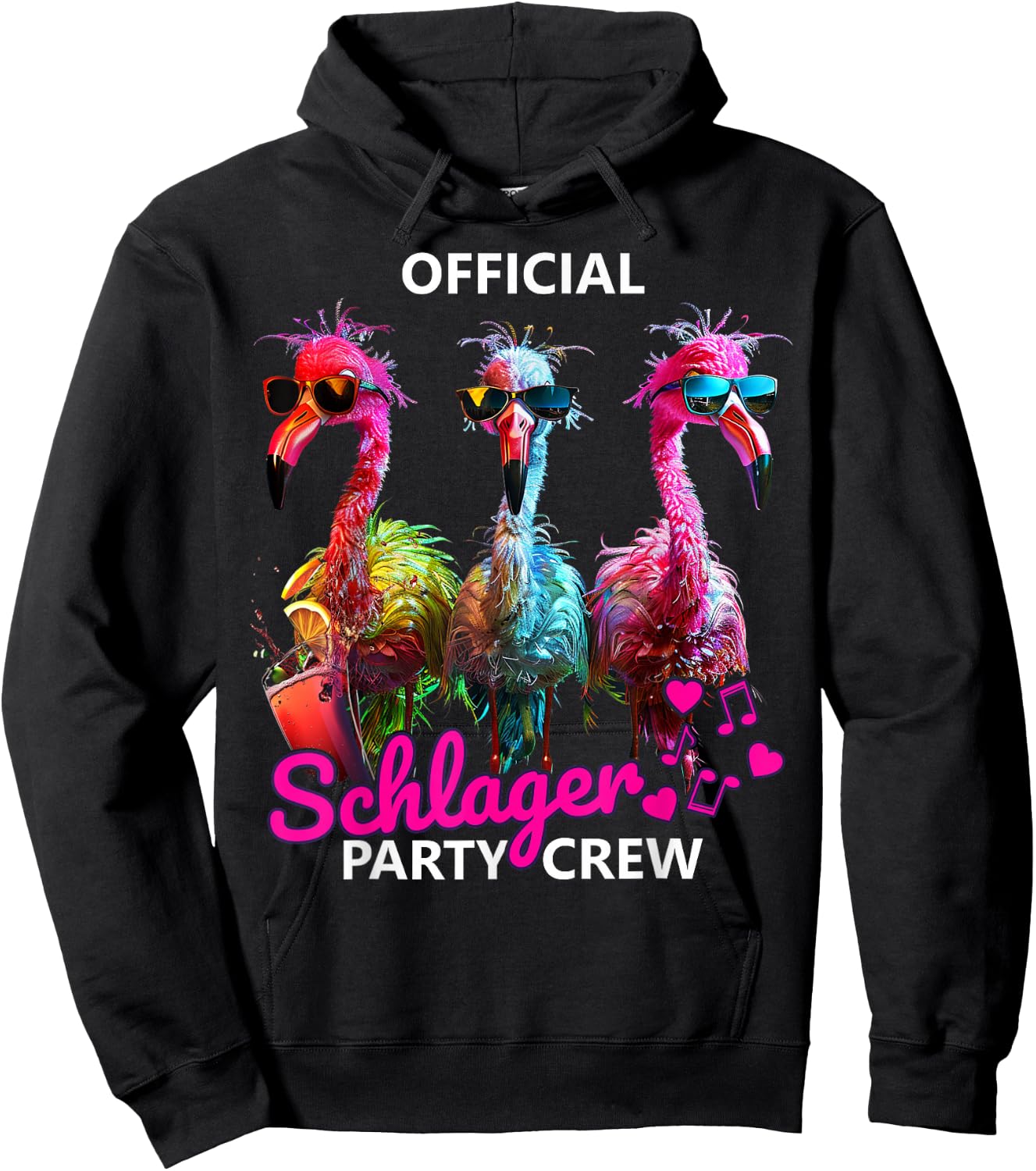 Official Schlager Party Crew , black Hoodie - Hoodie | Black