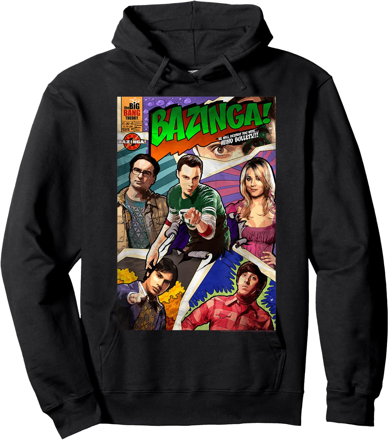 The Big Bang Theory Bazinga Hoodie - Hoodie | Black