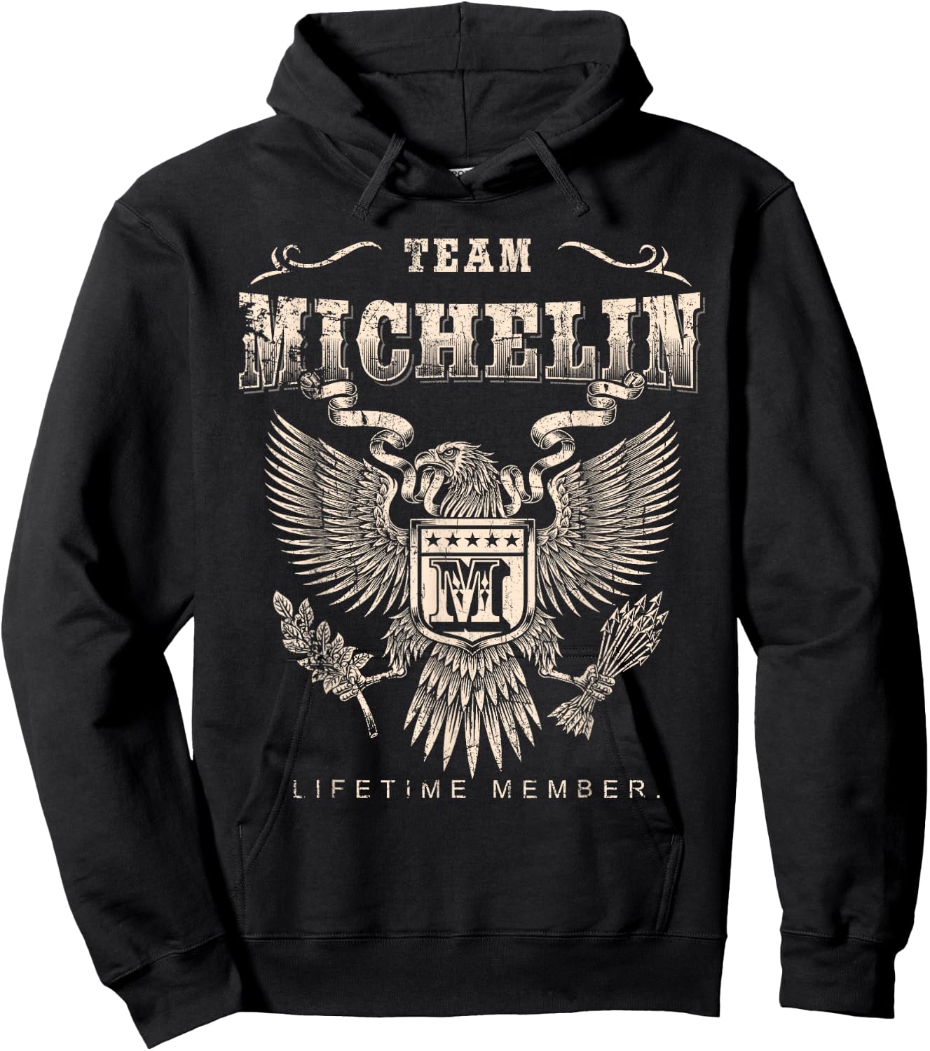 Lifetime member of the Michelin team - Name Michelin , Black, S Hoodie - Hoodie | Black