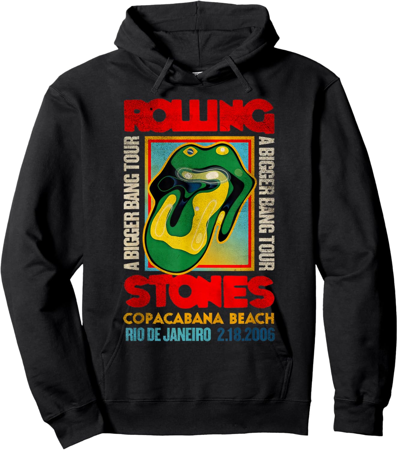 Official Rolling Stones A Bigger Bang Copacabana Tour , black Hoodie - Hoodie | Black