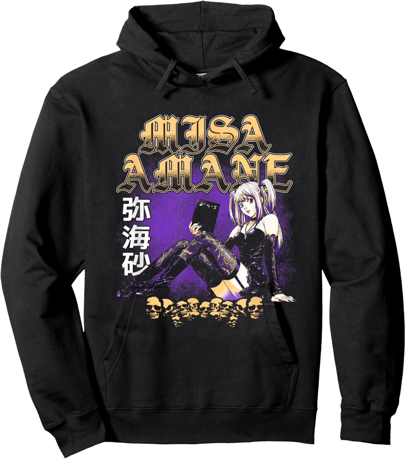 Death Note Misa Amane Old English Text Anime Hoodie - Hoodie | Black