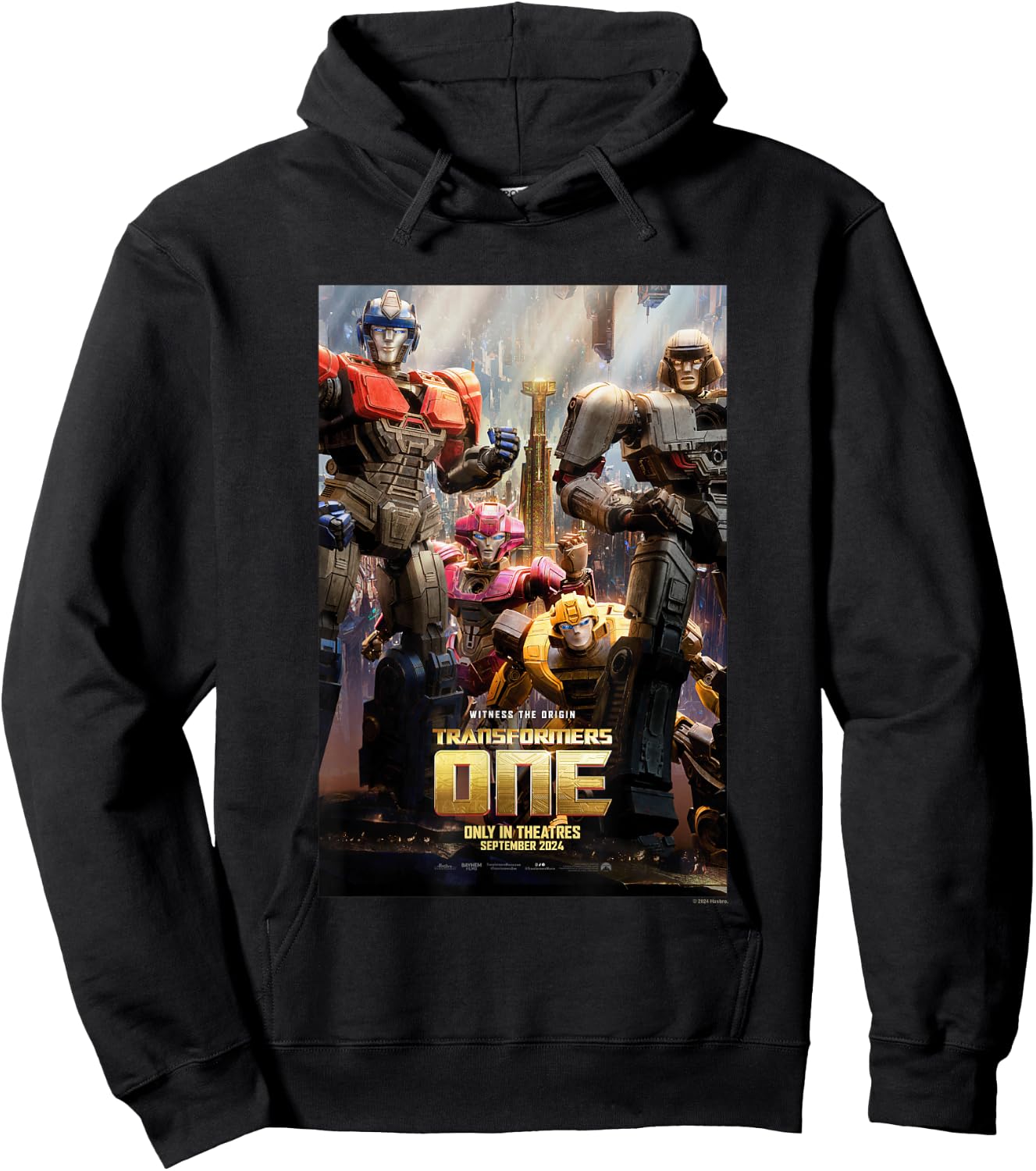 Transformers One Witness The Origin Movie Poster Vintage Hoodie - Hoodie | Black