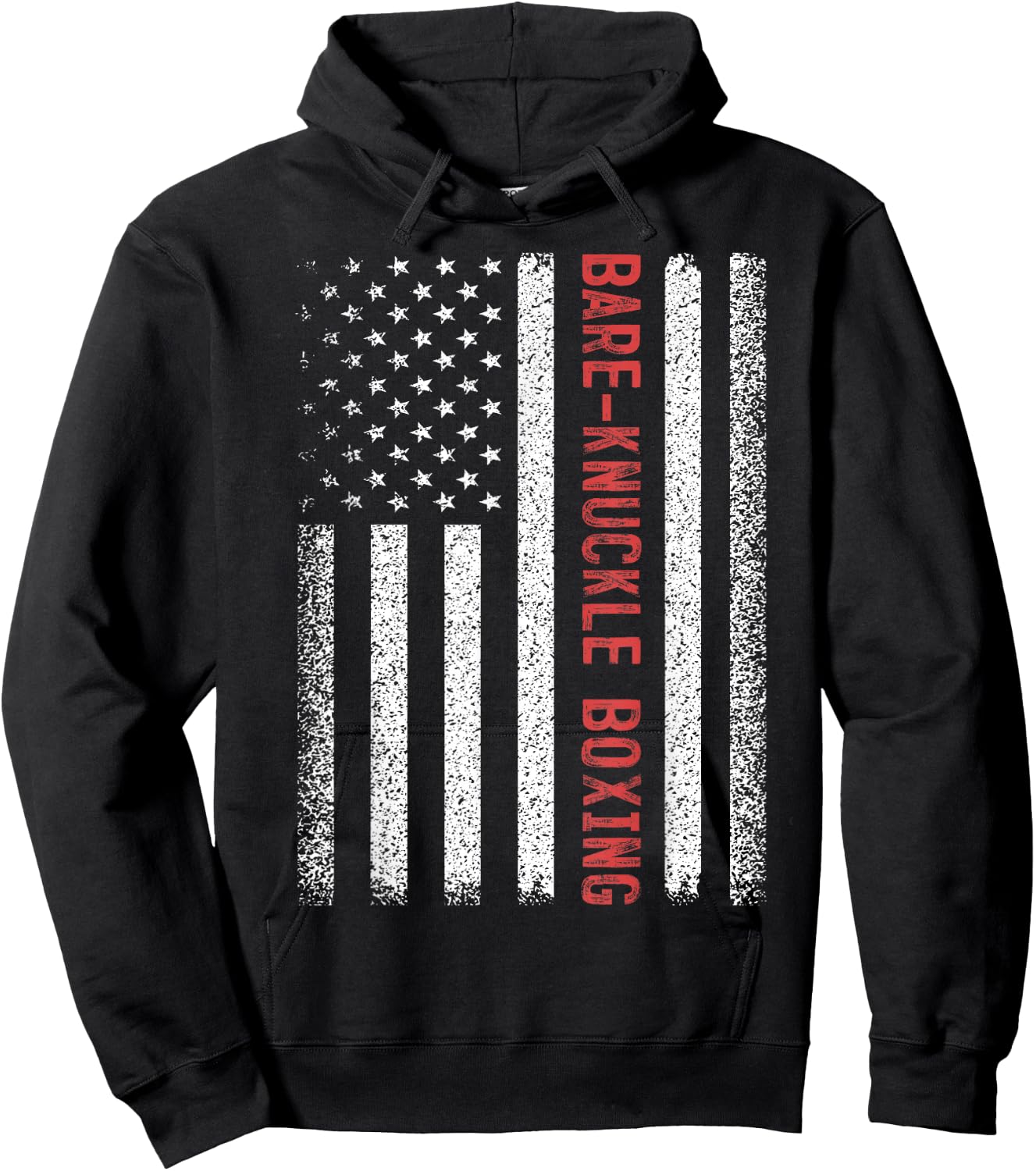 Bare-knuckle boxing American Flag 4th of July ,Black,Small Hoodie - Hoodie | Black