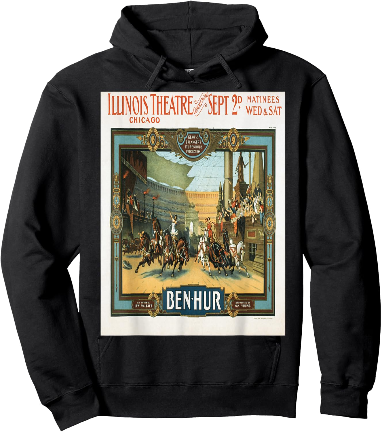 Vintage poster - Ben-Hur Hoodie - Hoodie | Black