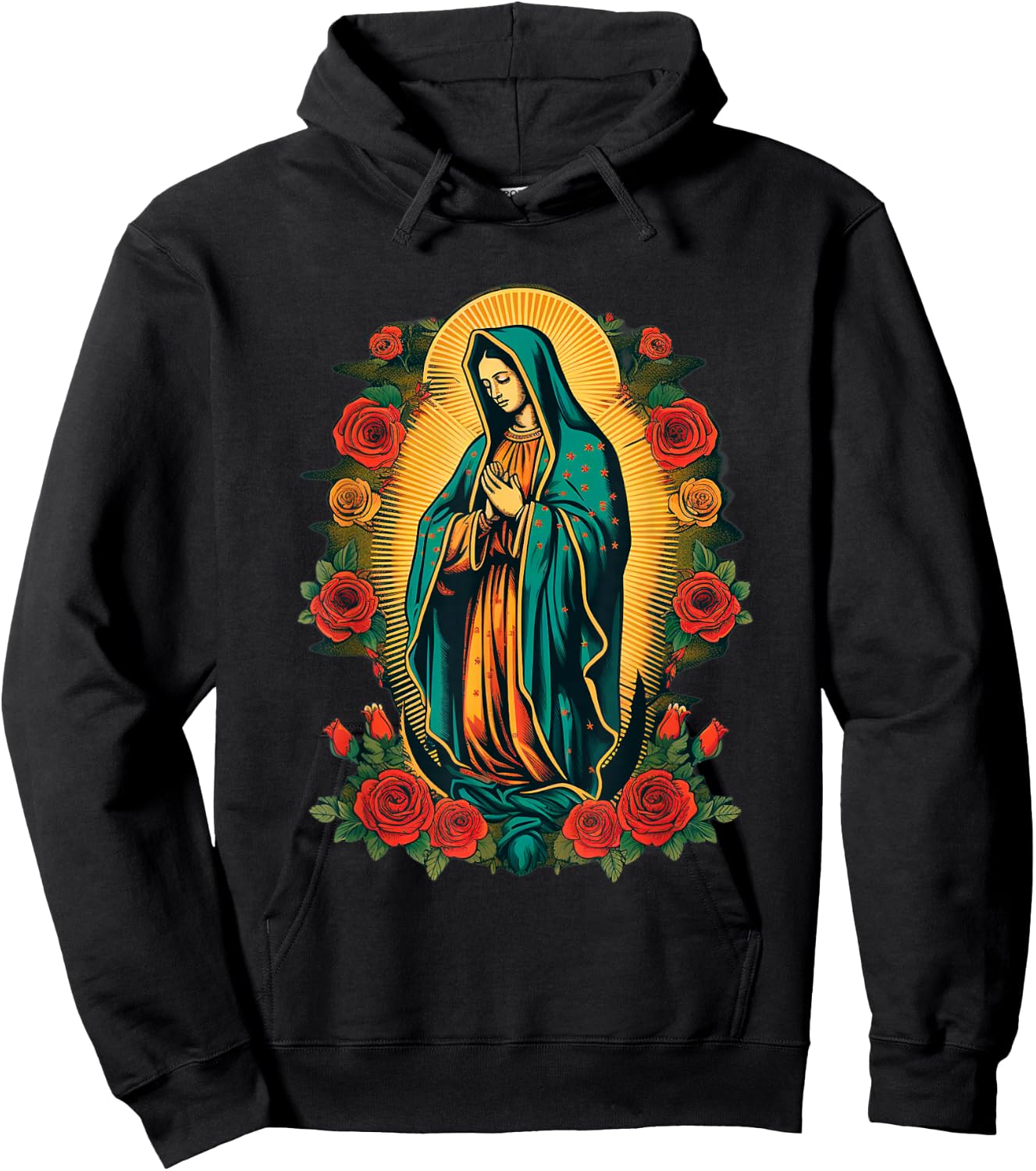Unserer Lieben Frau Heilige Maria von Guadalupe Jungfrau Maria mächtiges Symbol Hoodie - Hoodie | Black