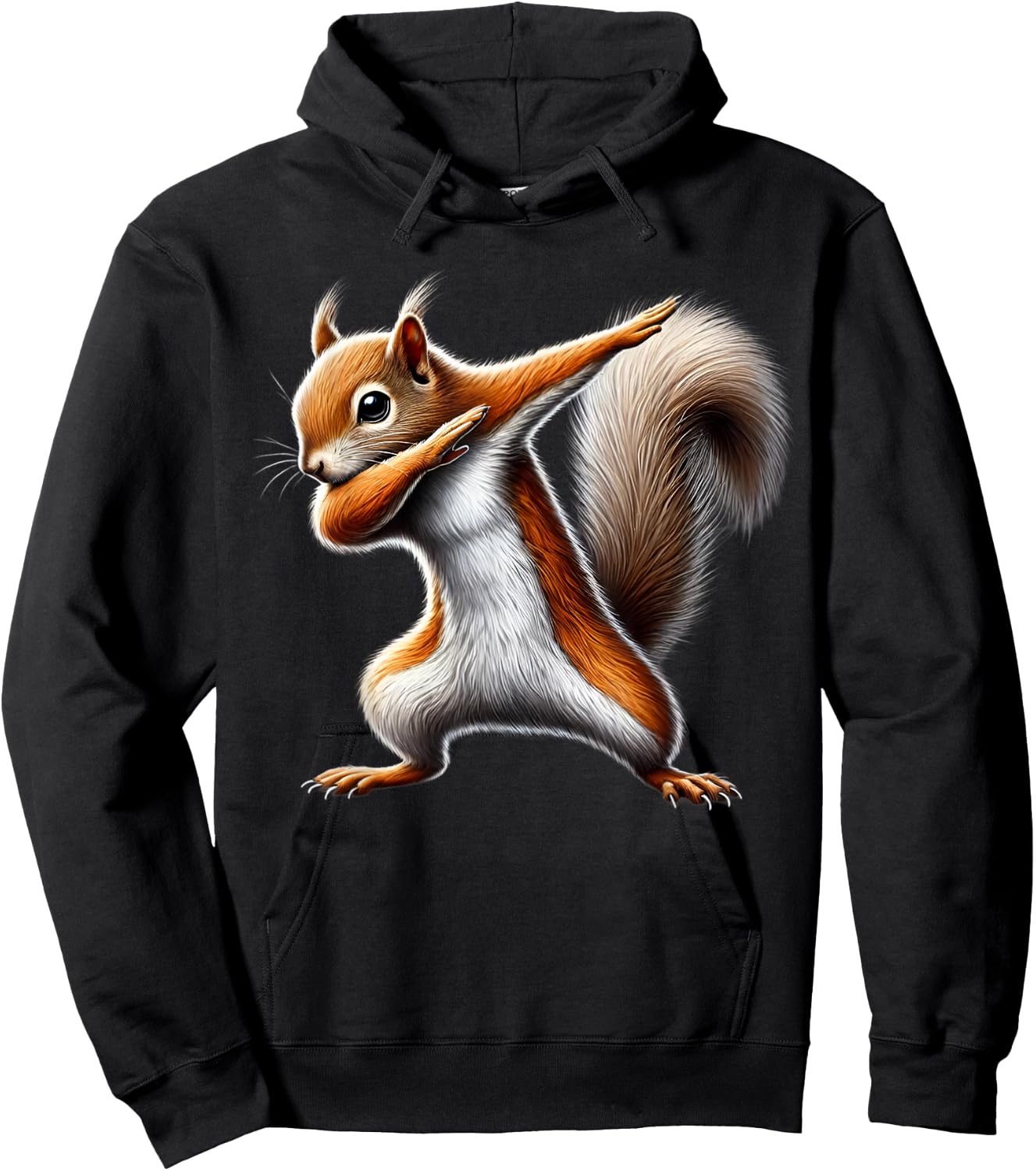 squirrel dabbing , Black, S Hoodie - Hoodie | Black