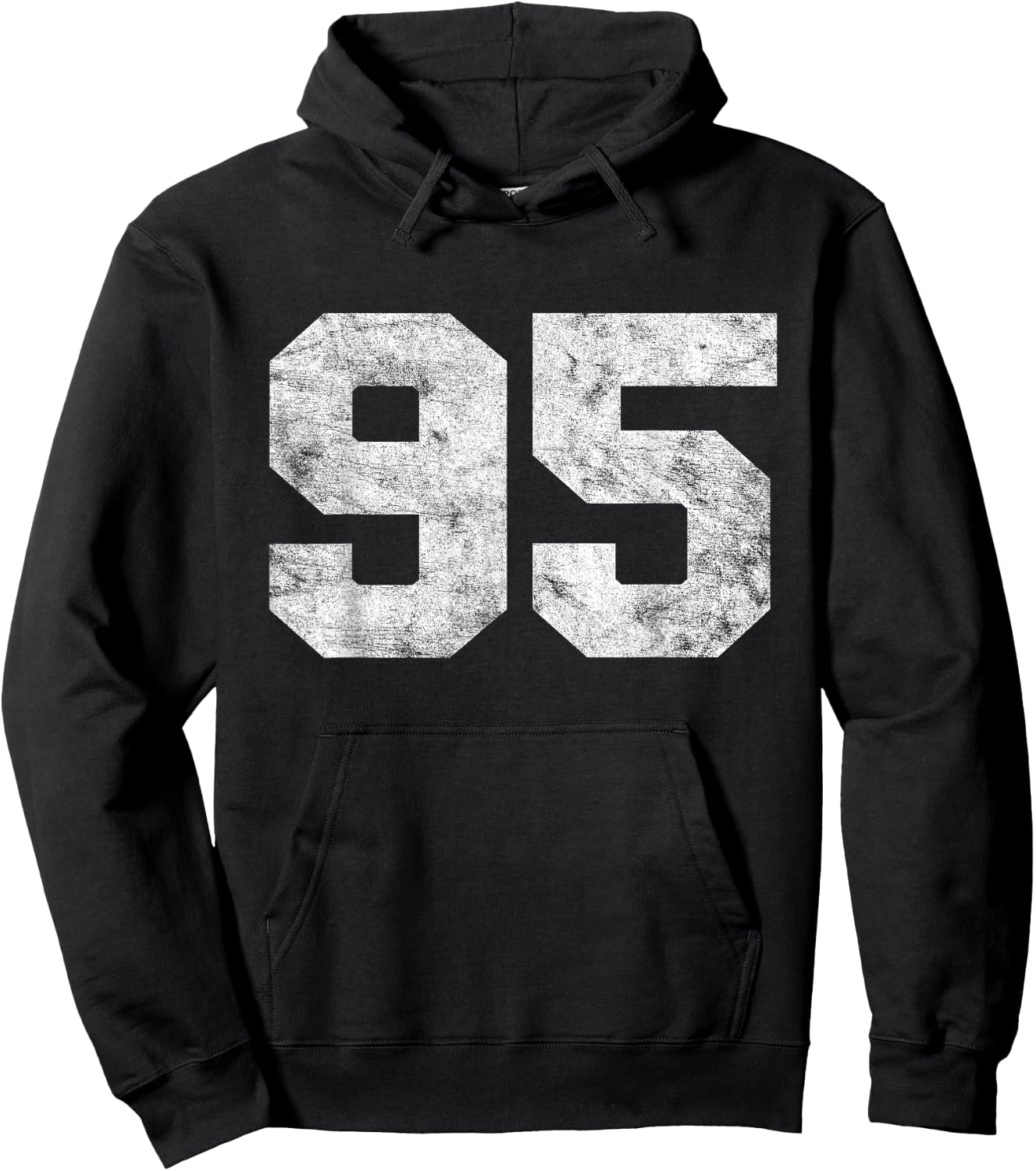 Vintage Lucky Number 95 Birthday Sports Player Team Athlete Hoodie - Hoodie | Black