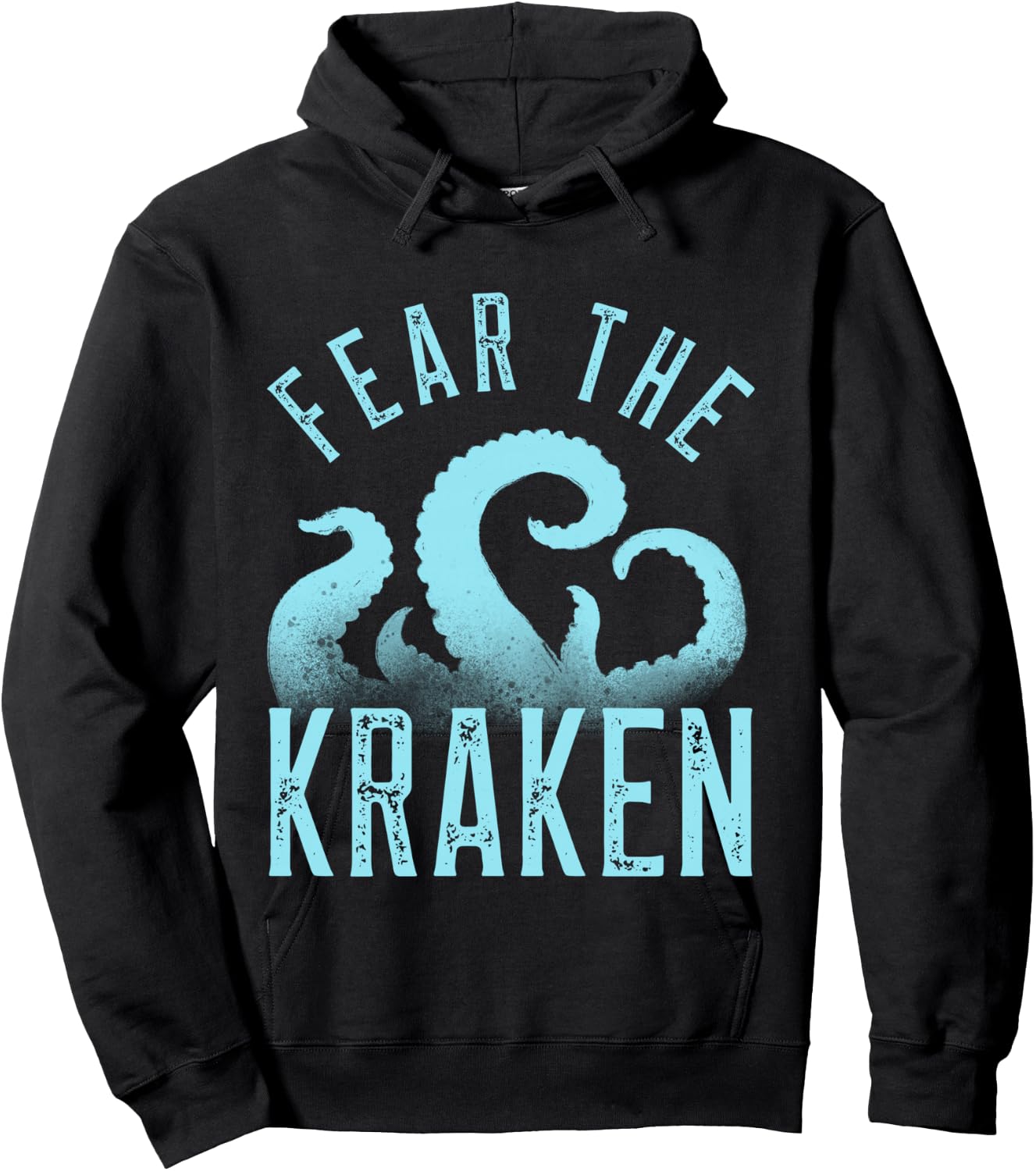 Fear The Kraken. Vintage Kraken Tentacles. Octopus Kraken Hoodie - Hoodie | Black