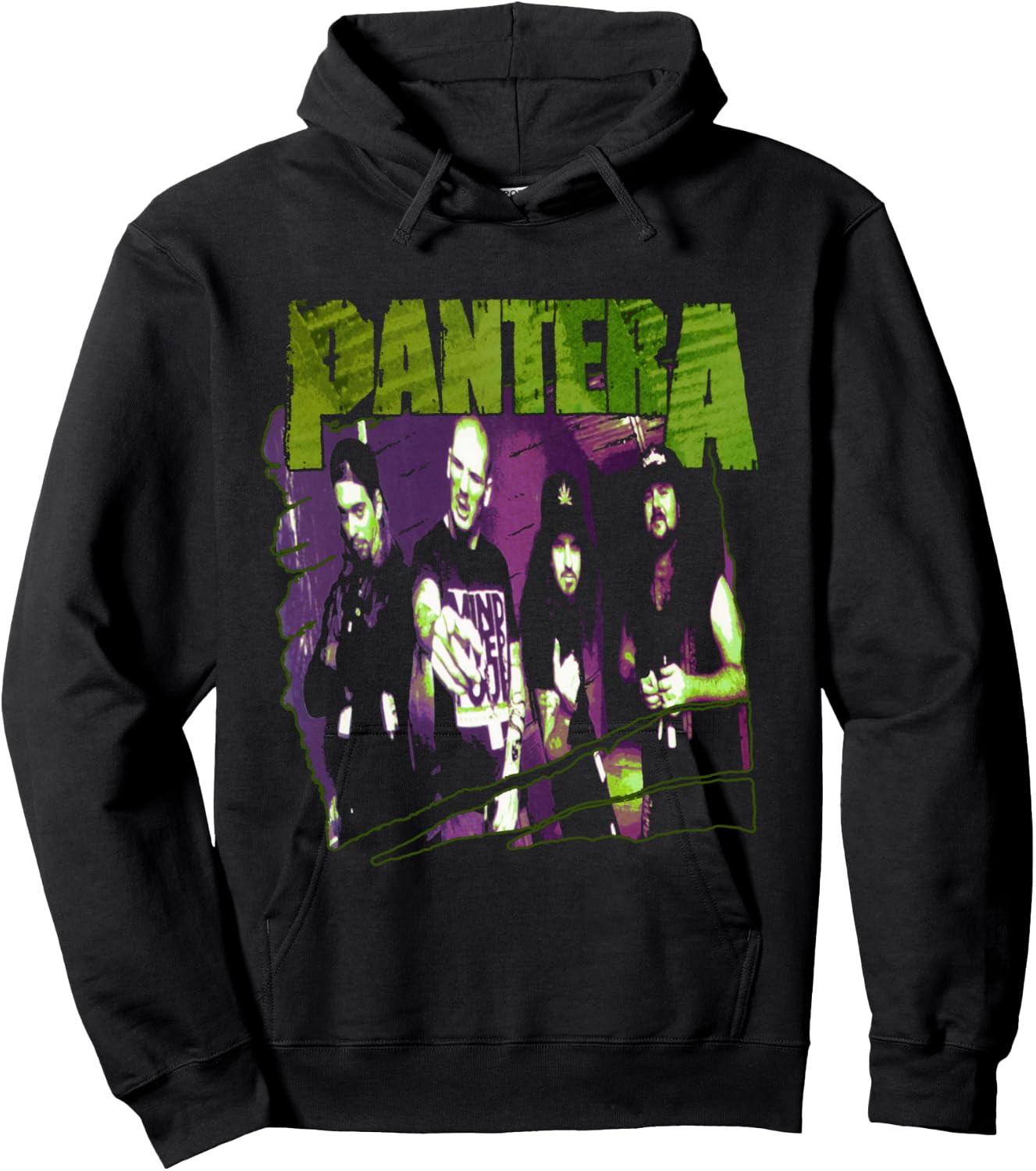 Pantera Offizielle Vintage-Skizze Langarmshirt Hoodie - Hoodie | Black