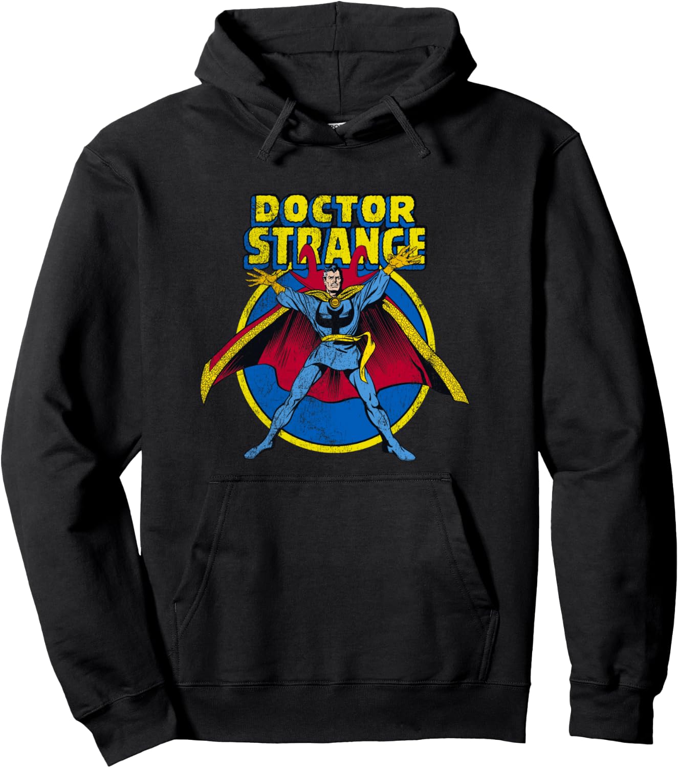 Marvel Comics Retro Doctor Strange Vintage Sorcerer Logo Hoodie - Hoodie | Black