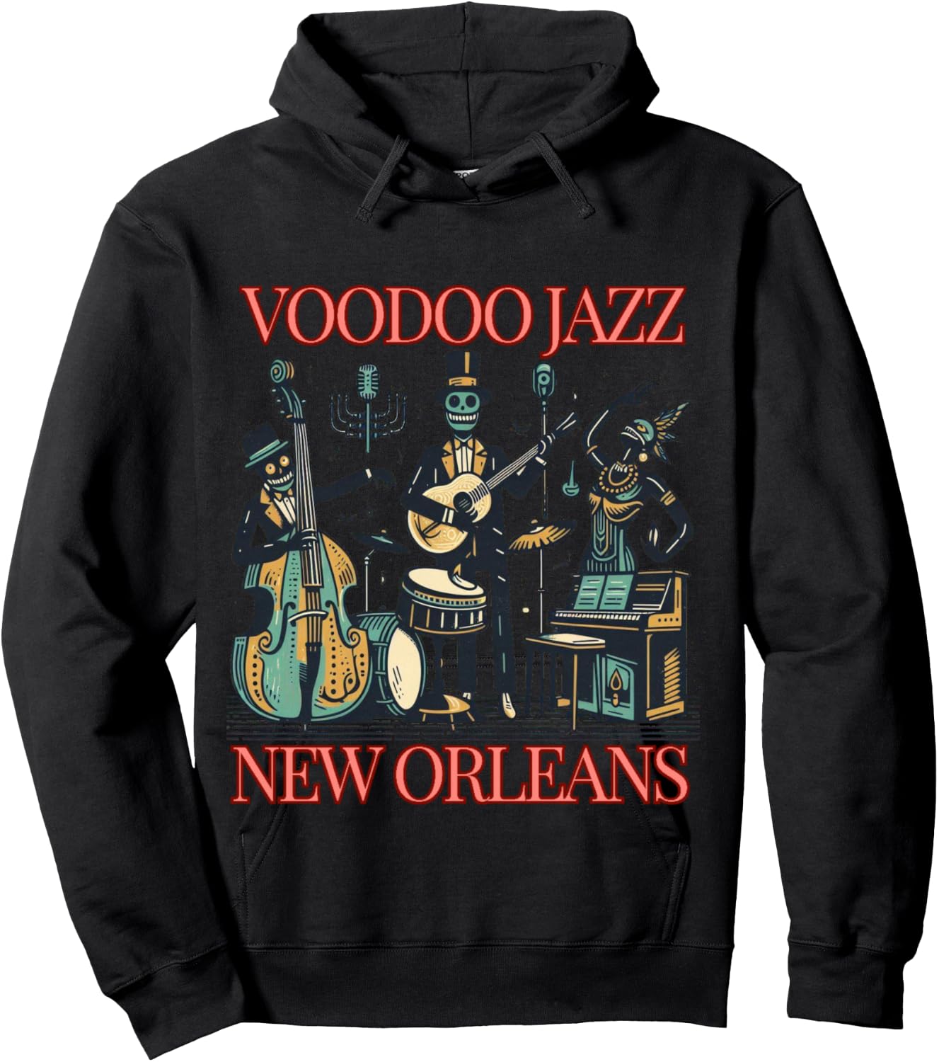 VOODOO JAZZ | Vintage Hoodie - Hoodie | Black
