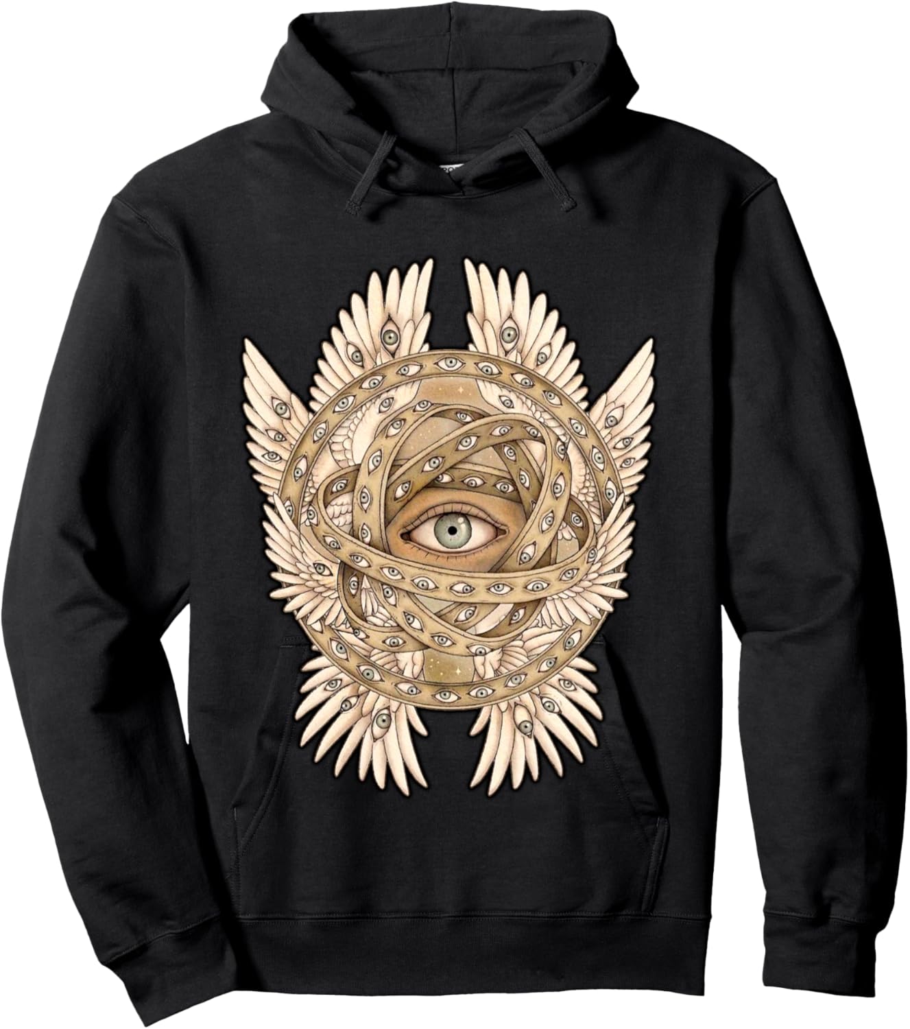 Ophanim Angel Seraphim Angelic Biblical Ezekiel Hoodie - Hoodie | Black