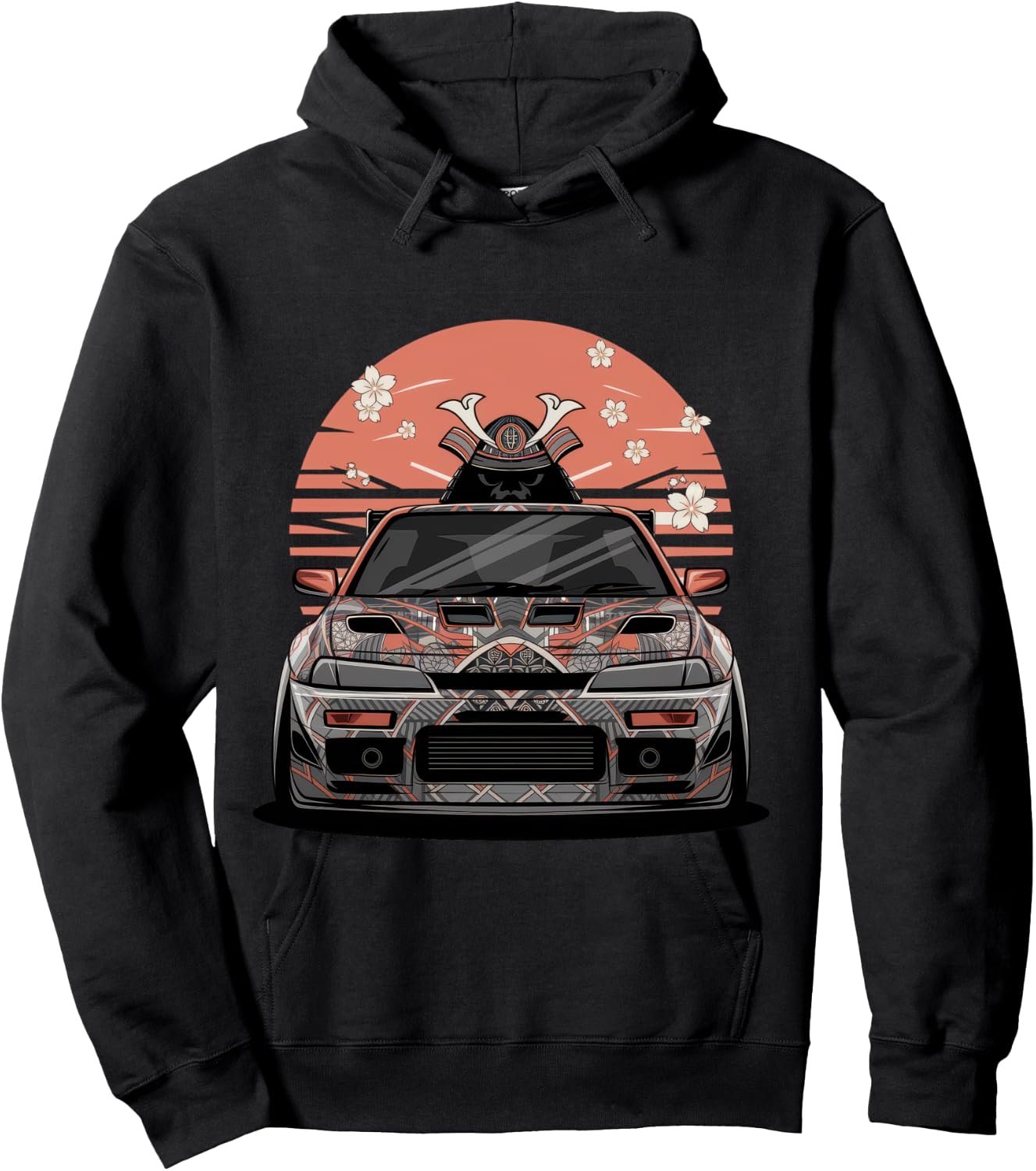 De Voiture Japonaise JDM Japan Street Racing Manche Longue Hoodie - Hoodie | Black