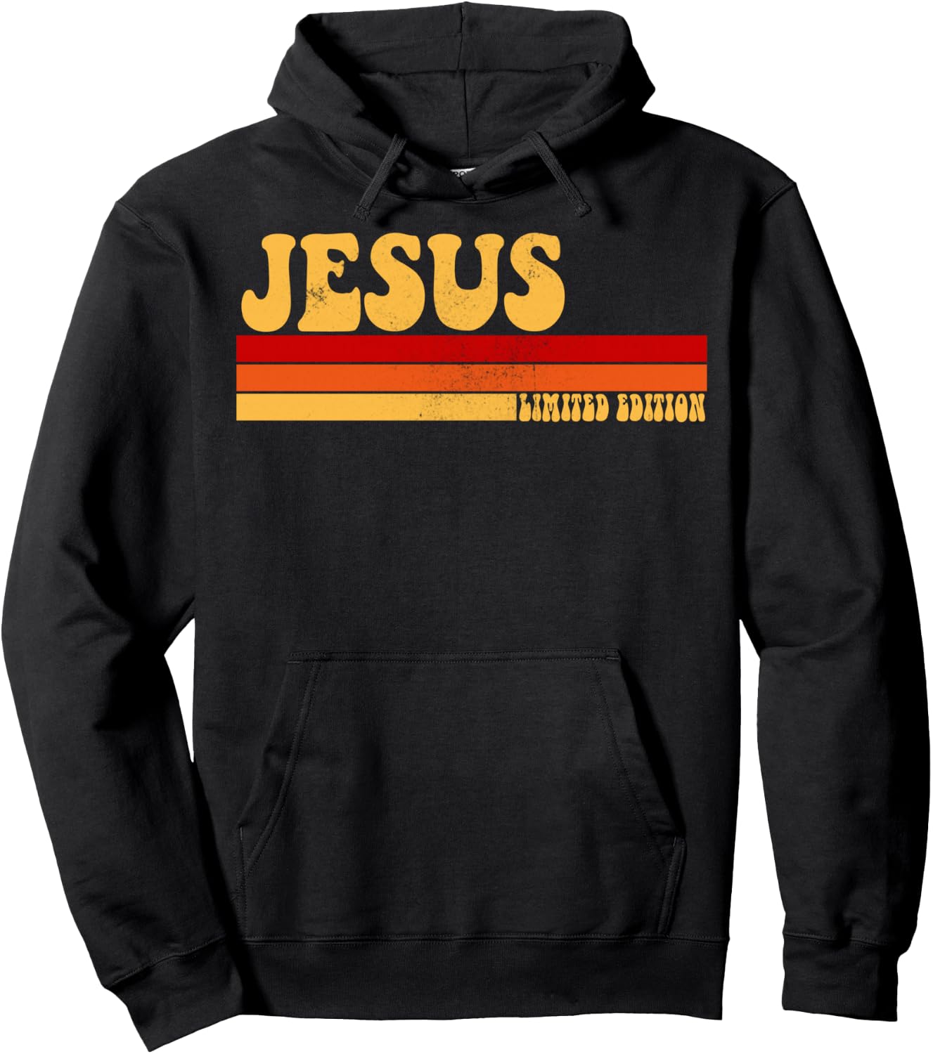 JESUS Name Personalized Idea Men Retro Vintage JESUS Hoodie - Hoodie | Black