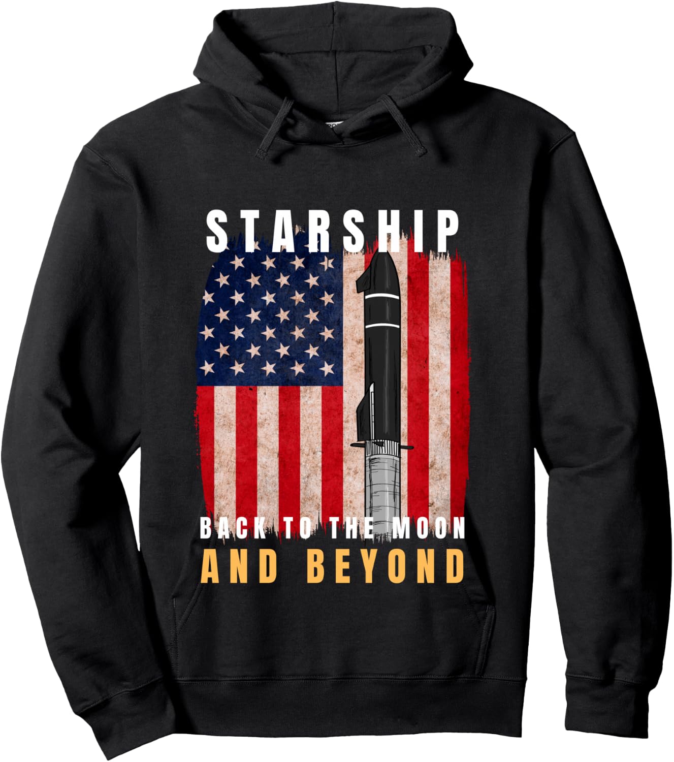Starship Boca Chica Starbase | A Falcon 9 Starship Hoodie - Hoodie | Black