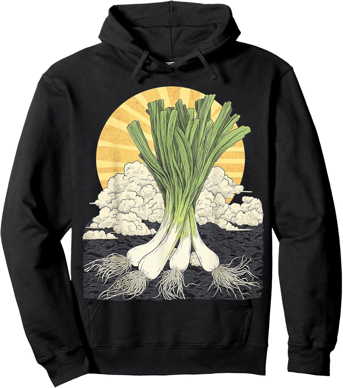 Poireau Motif Légumes Art Poireau Hoodie - Hoodie | Black