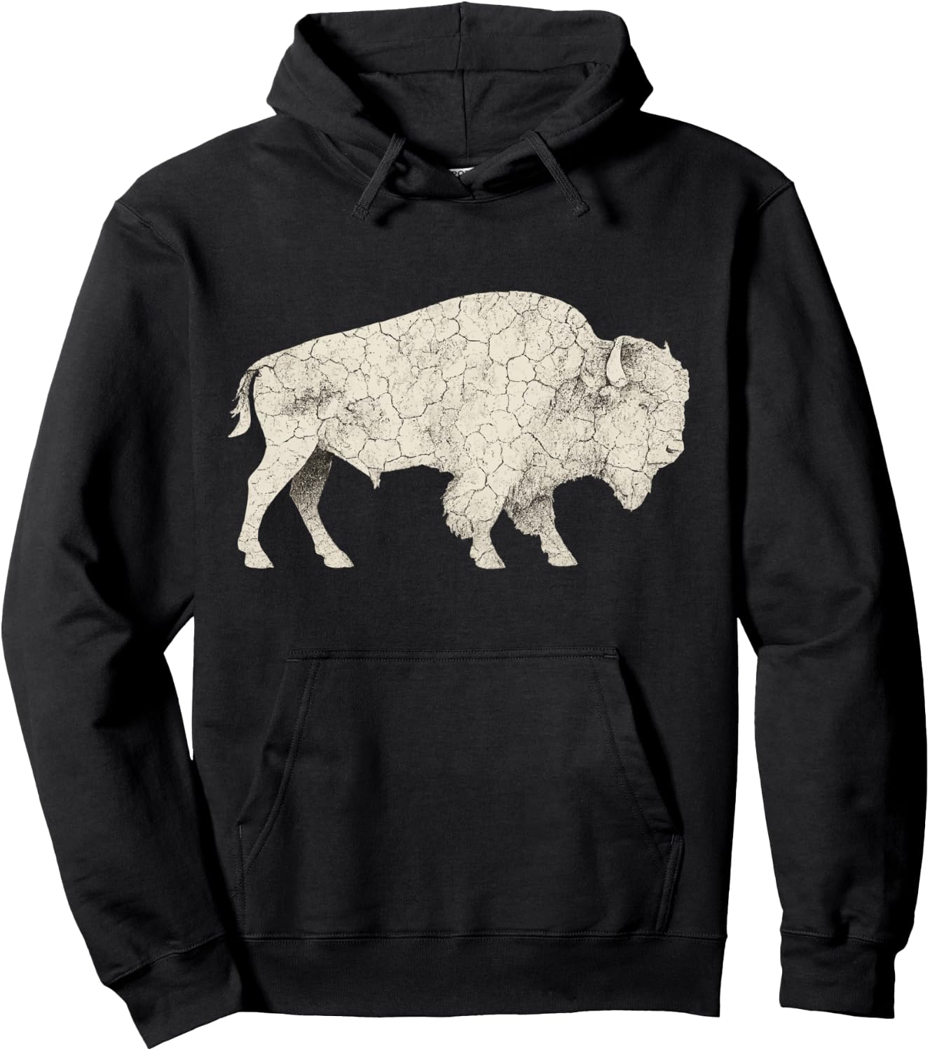 Bison American Buffalo Hoodie - Hoodie | Black