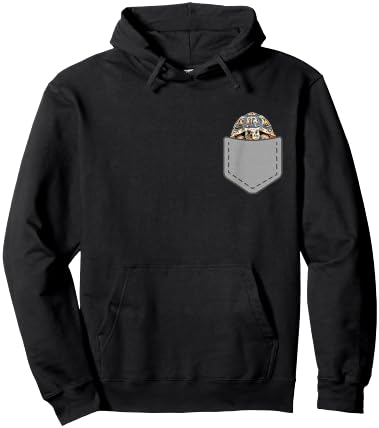 Funny Leopard Tortoise Reptile In Your Pocket Hoodie - Hoodie | Black