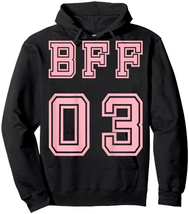 BFF 03 BFF For 2 Best Friends Matching Best Friends Hoodie - Hoodie | Black