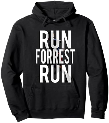 Forrest Gump Run Forrest Run Silhouette , Blue, S Hoodie - Hoodie | Black