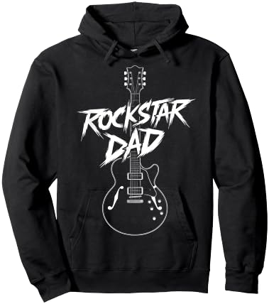 Rockstar Dad Guitar Design Hoodie - Hoodie | Black