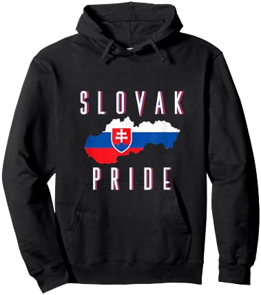 Slovakian Flag Patriotic Men Women Kids Proud Slovak Hoodie - Hoodie | Black