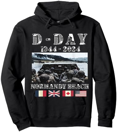 80th Anniversary of the Normandy Landings, History of the , Black, S Hoodie - Hoodie | Black