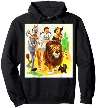 OZ Dorothy Toto Scarecrow Cowardly Lion Tin Man Wizard of OZ Hoodie - Hoodie | Black