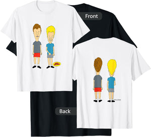 Beavis and Butt-Head Front and Back T-Shirt - T-Shirt | Black