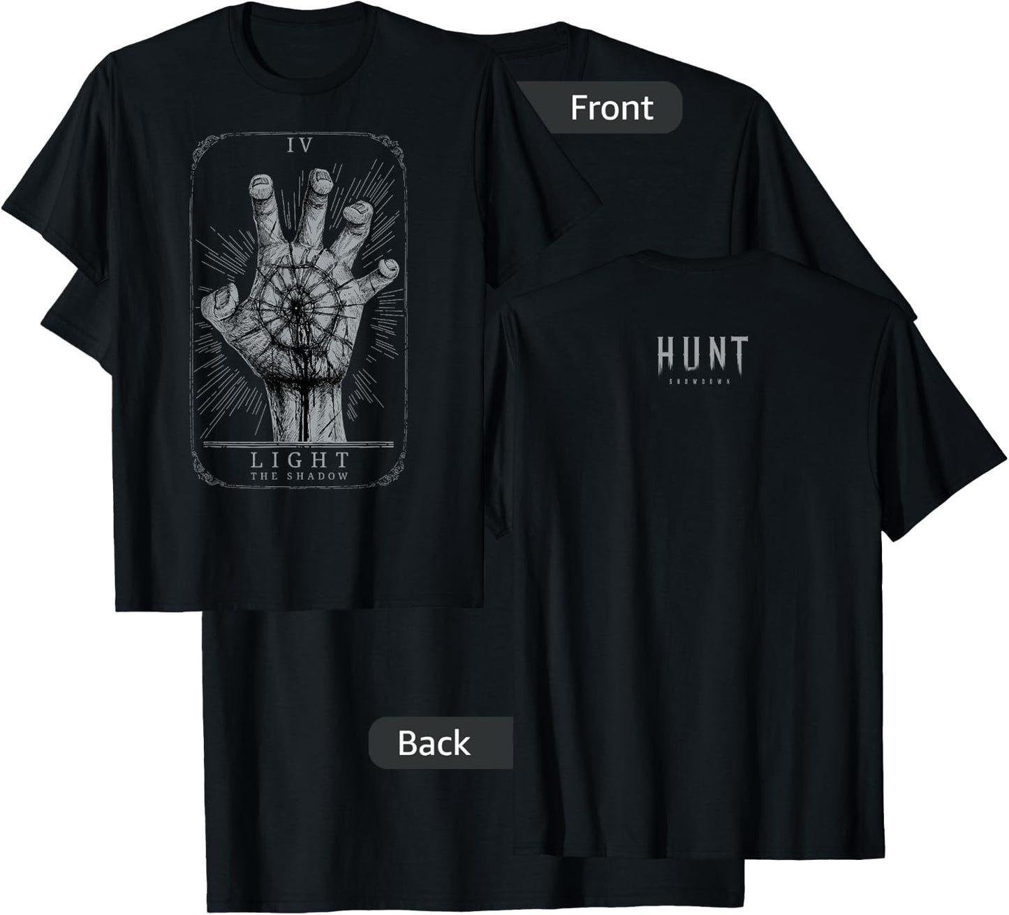 Hunt: Showdown Light the Shadow T-Shirt - T-Shirt | Black
