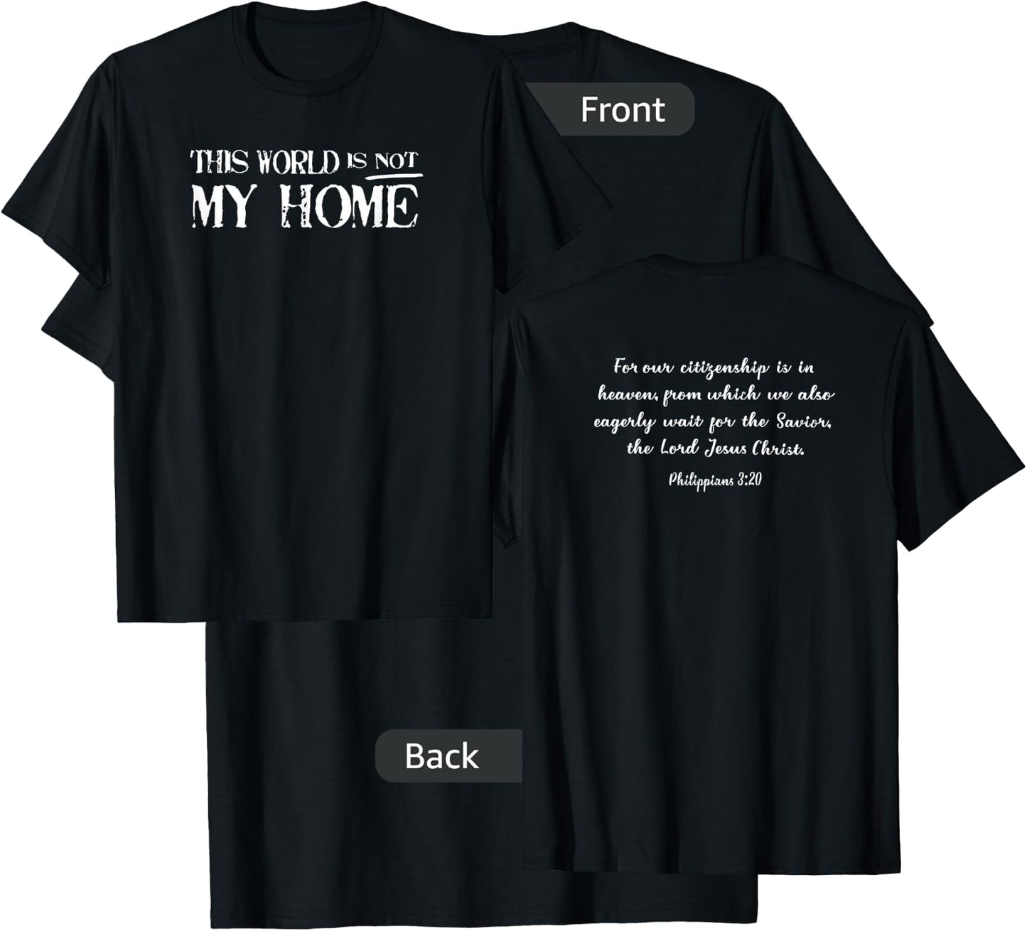This world is not my home T-Shirt - T-Shirt | Black