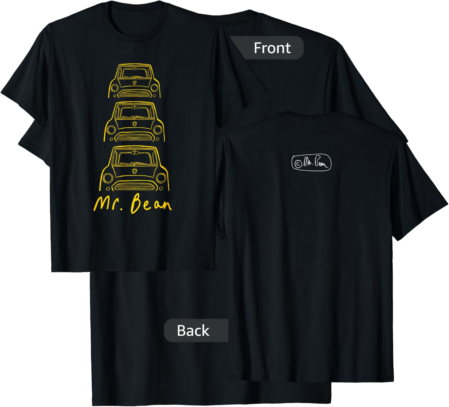 Mr Bean Car T-Shirt - T-Shirt | Black