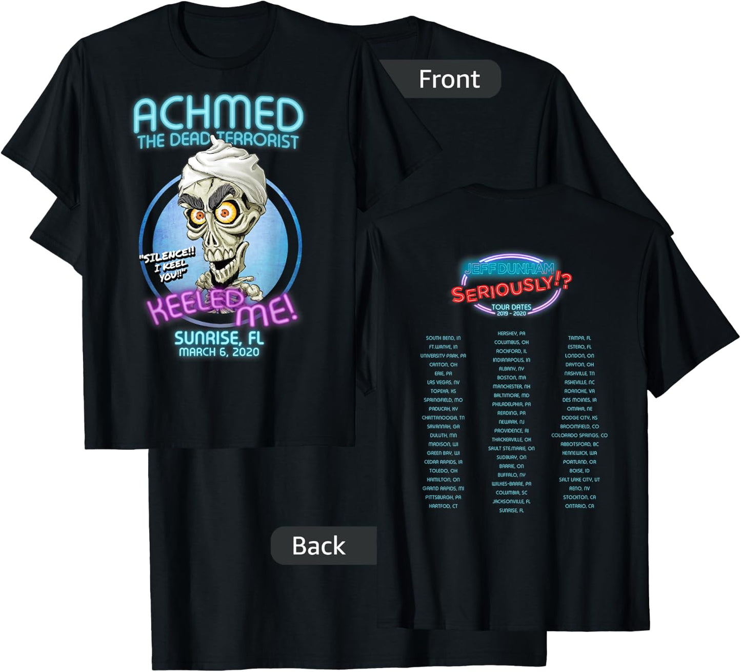 Achmed The Dead Terrorist Sunrise, FL T-Shirt - T-Shirt | Black