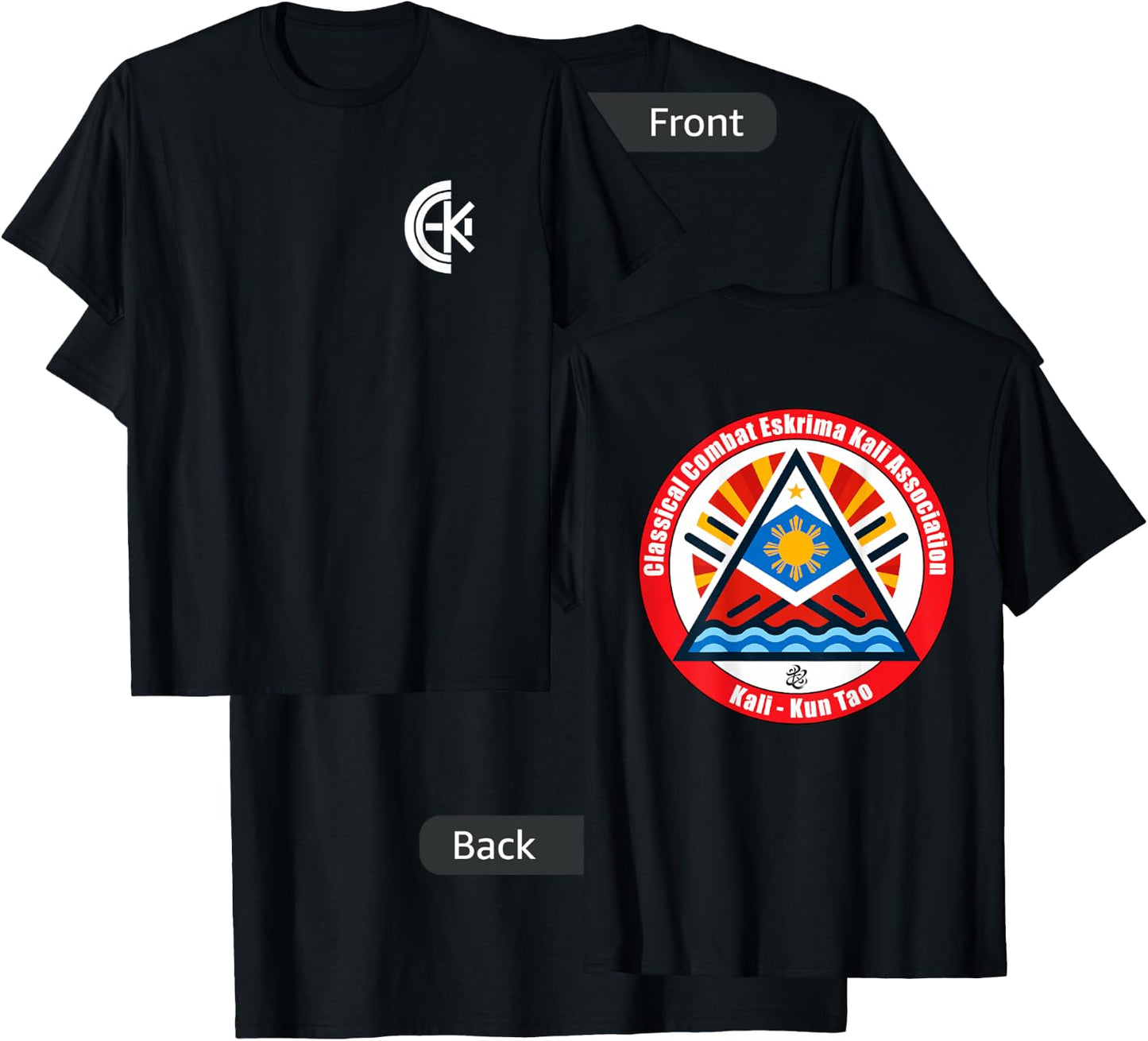 Classical Combat Eskrima Kali Association T-Shirt - T-Shirt | Black