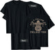 Don't Follow Me I'm Lost Too Motorcycle Skeleton on Back T-Shirt - T-Shirt | Black
