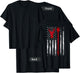 BowHunter Patriotic American USA flag Deer Bow Hunting T-Shirt - T-Shirt | Black