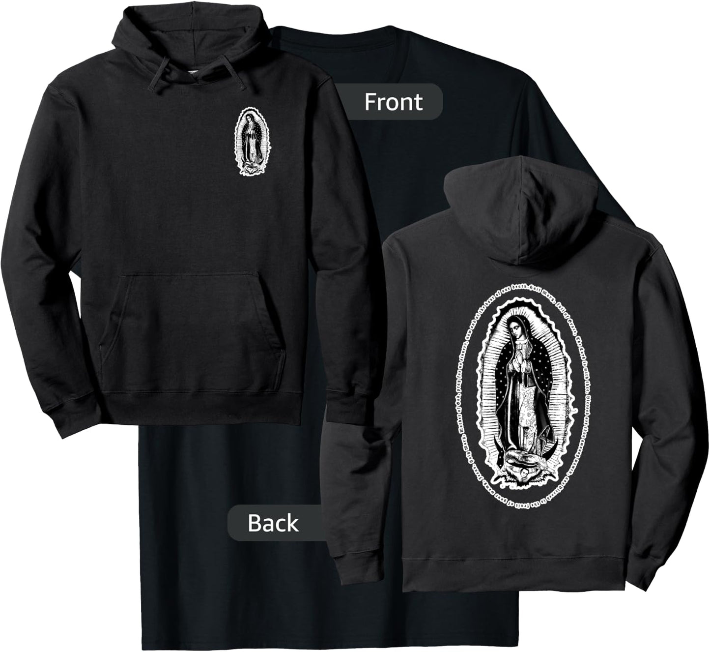 Hail Mary, Virgen de Guadalupe T-Shirt - T-Shirt | Black