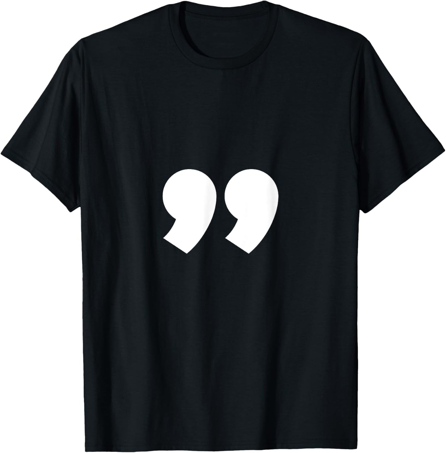 Alphabet Punctuation Quotation Mark T-Shirt - T-Shirt | Black