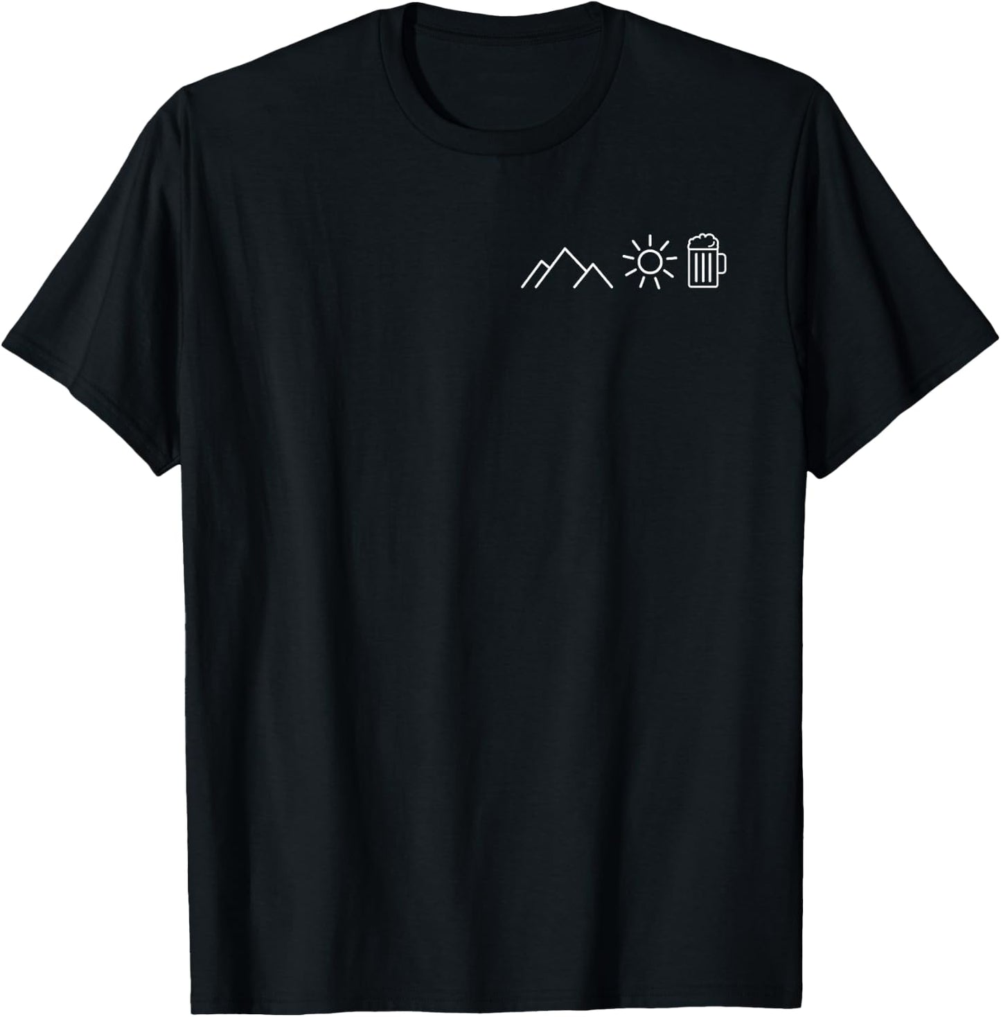 Mountain Sun Beer X Mountaineering Hiker Tasty Beer , black T-Shirt - T-Shirt | Black