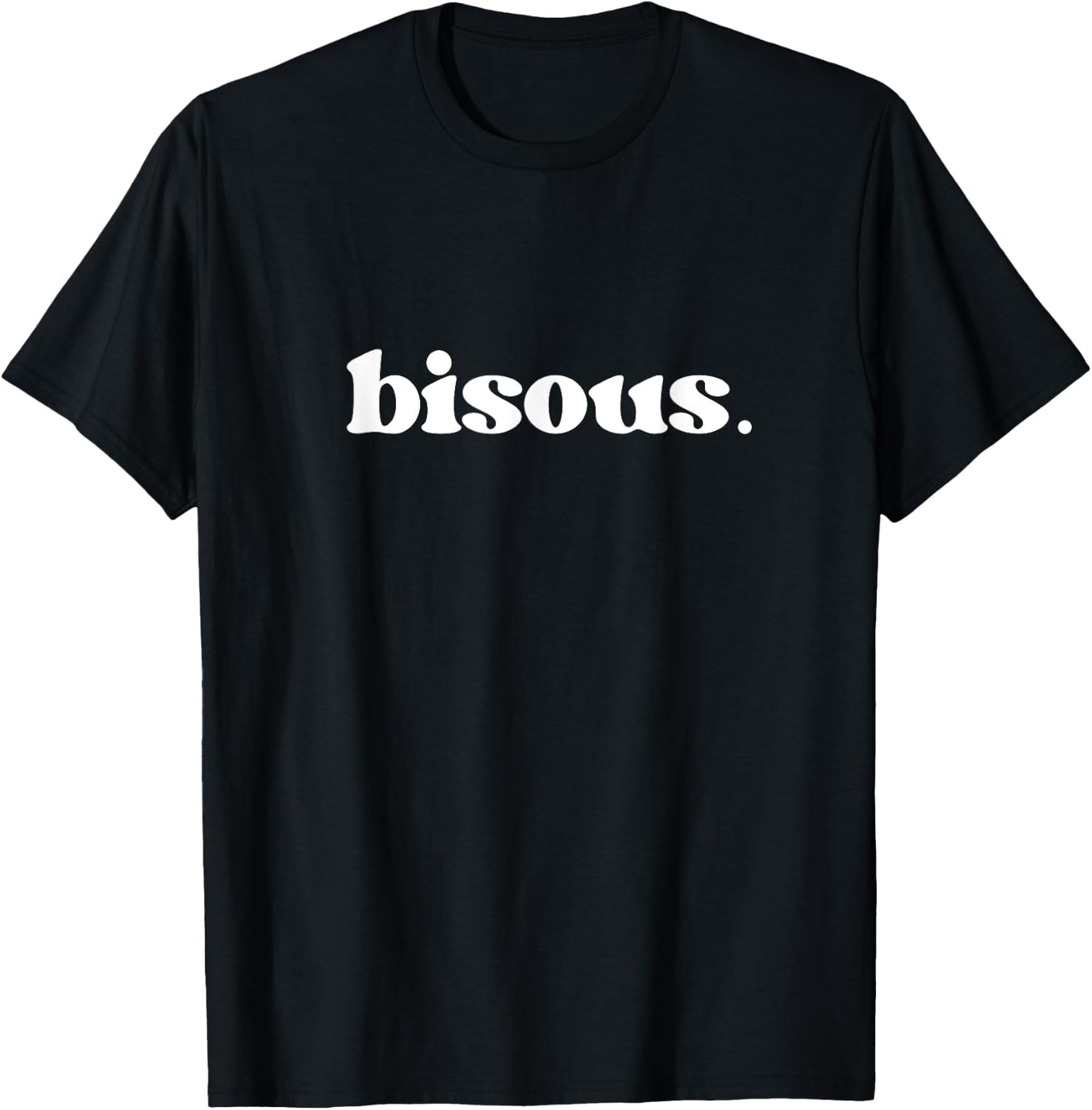 Bisous , black, s T-Shirt - T-Shirt | Black