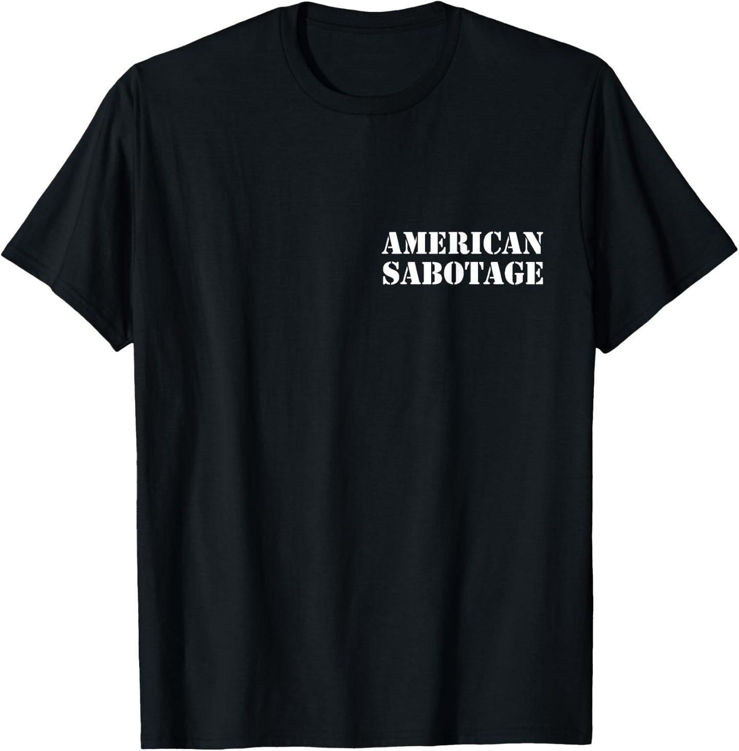 Vintage American Sabotage Clutch, Black, S T-Shirt - T-Shirt | Black