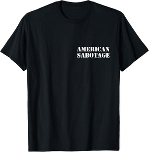 Vintage American Sabotage Clutch, Black, S T-Shirt - T-Shirt | Black