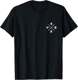Barista Kaffee Espresso Cappuccino Kaffeemaschine T-Shirt - T-Shirt | Black