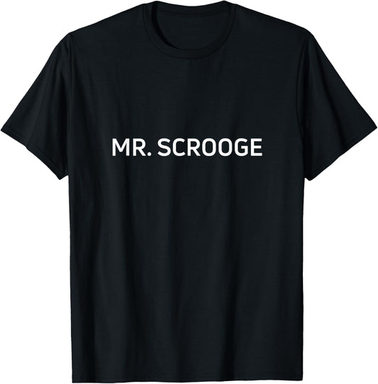 Christmas Mr Scrooge Bah Humbug T-Shirt - T-Shirt | Black