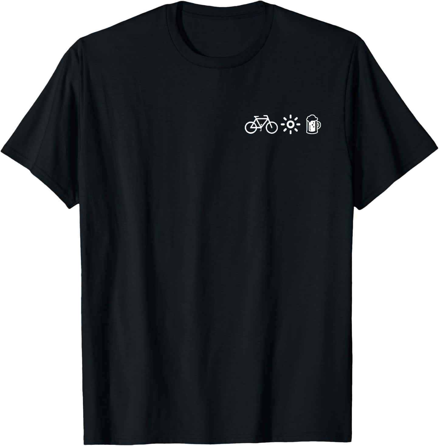 Bicycle Sun Beer Cycling Tour Men's Women's , black T-Shirt - T-Shirt | Black