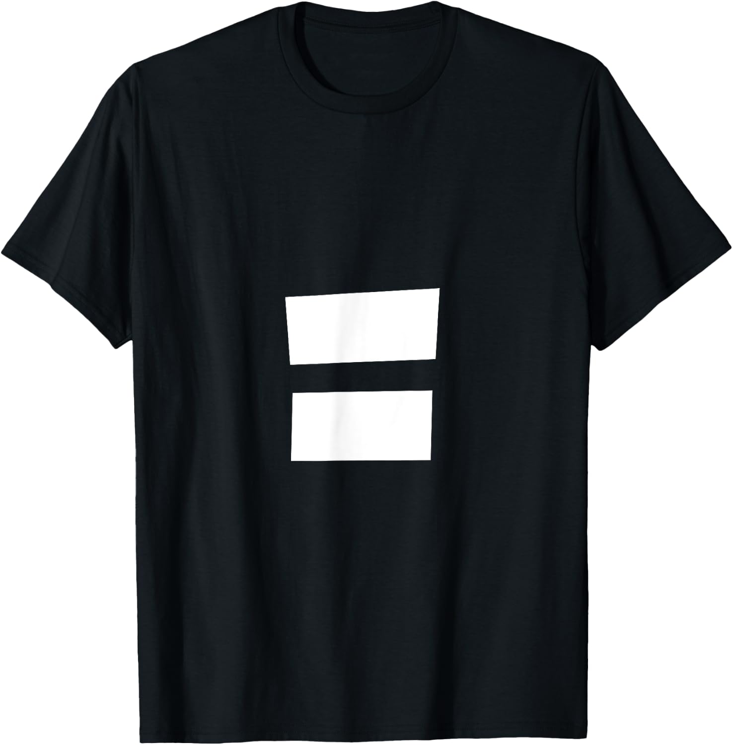Alphabet Punctuation = Equal Sign T-Shirt - T-Shirt | Black